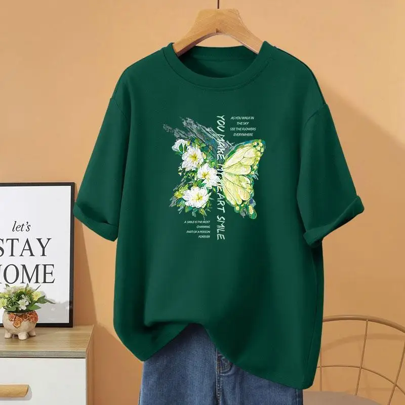 Футболка с коротким рукавом и мультипликационным принтом, Свободные повседневные Пуловеры из 100% хлопка с круглым вырезом, женская одежда, винтажная Базовая футболка
Футболка с коротким рукавом и мультипликационным принтом, Свободные повседневные Пуловеры из 100% хлопка с круглым вырезом, женская одежда, винтажная Базовая футболка