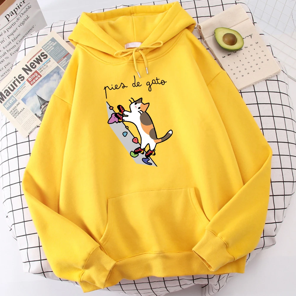 Brave Climbing Cat Printing Hoodies Male Vintage Oversized Sweatshirt Comfortable Pocket Clothing Personality Hooded Hoodie Men
Brave Climbing Cat Printing Hoodies Male Vintage Oversized Sweatshirt Comfortable Pocket Clothing Personality Hooded Hoodie Men