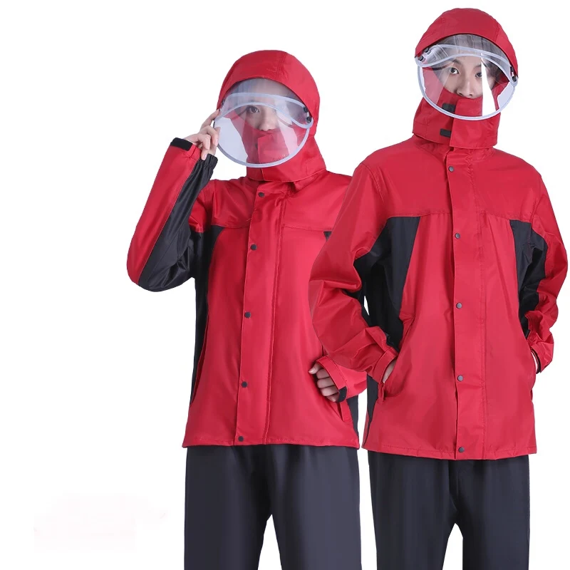 Cycling Hooded Raincoats Trouser Suit Waterproof Adult Fashion Plus Size Outdoor Raincoats Design Ropa De Lluvia Rain Gear
Cycling Hooded Raincoats Trouser Suit Waterproof Adult Fashion Plus Size Outdoor Raincoats Design Ropa De Lluvia Rain Gear
