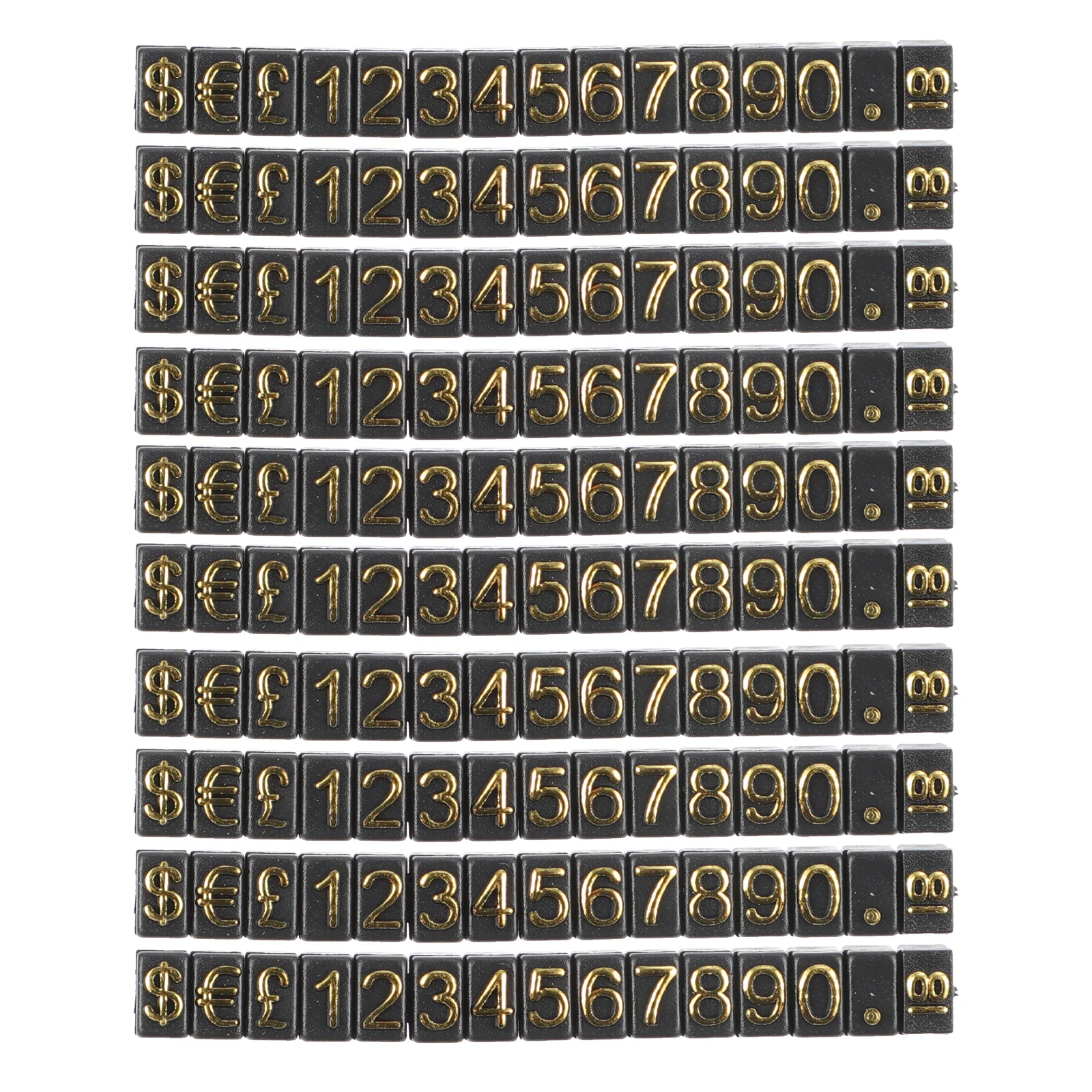 

10 Pcs Emblems Price Tag Number Tags Shopping Mall Signs Commodity Boards Jewelry Supermarket Labels with Numbers Advertising