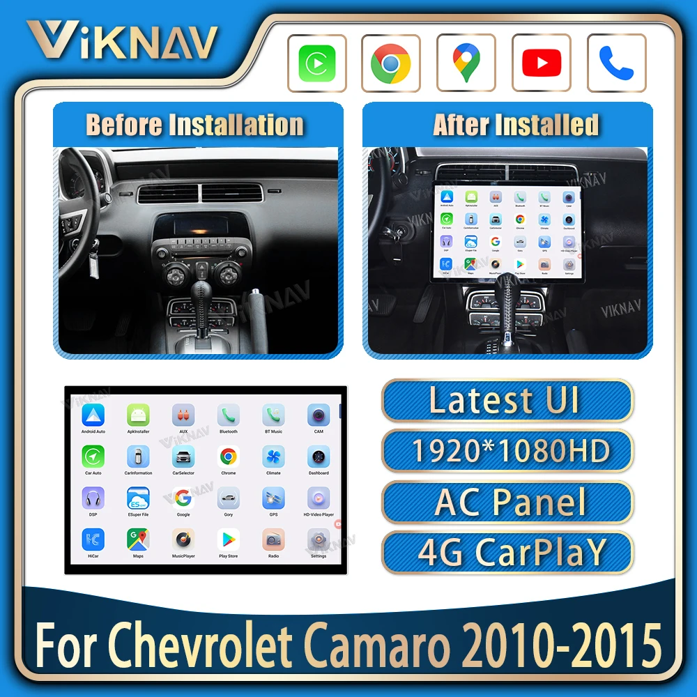 Беспроводная Автомагнитола Carplay для Chevrolet Camaro 2010-2015 Android12 Auto 15 дюймов GPS-навигация мультимедийный плеер головное устройство 128 ГБ
Беспроводная Автомагнитола Carplay для Chevrolet Camaro 2010-2015 Android12 Auto 15 дюймов GPS-навигация мультимедийный плеер головное устройство 128 ГБ