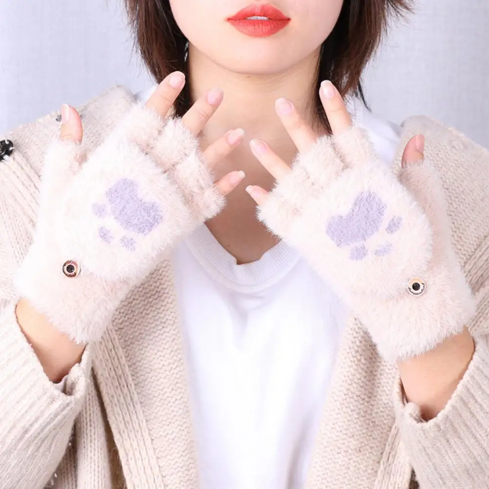 Versatile Knitted Gloves Winter Outdoor Cartoon Bear Paw Flap Gloves Soft Knitted Imitation Gloves for Warmth Activities Soft
Versatile Knitted Gloves Winter Outdoor Cartoon Bear Paw Flap Gloves Soft Knitted Imitation Gloves for Warmth Activities Soft