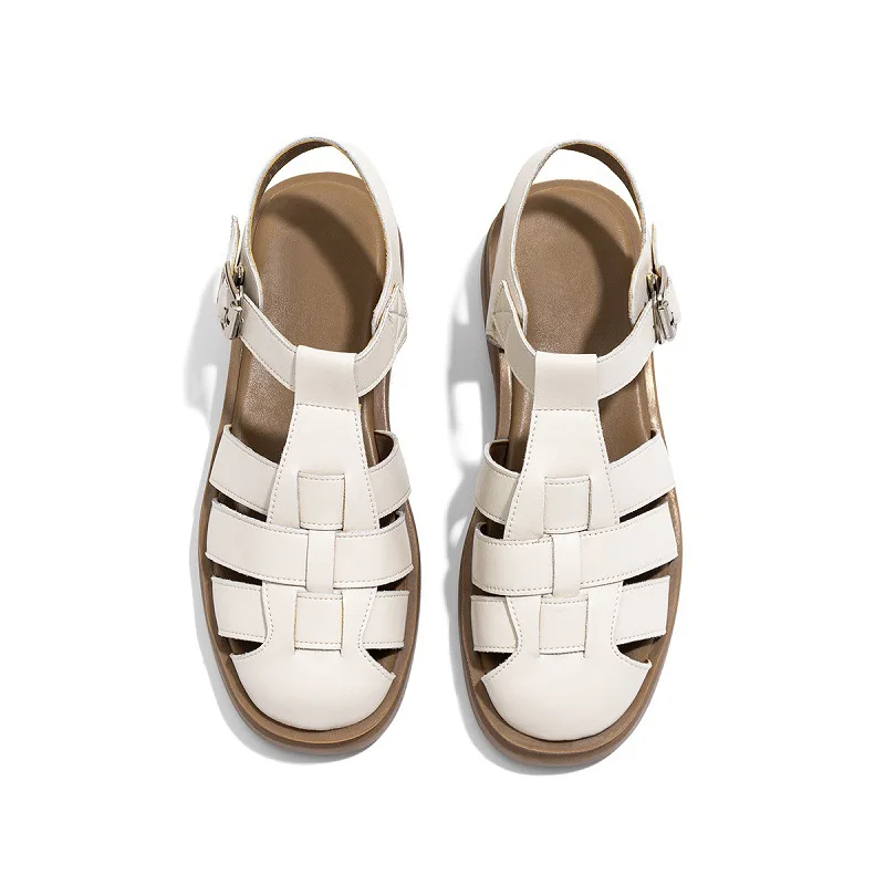 Platform Sandals Women Open Toe Slingback Ankle Buckle Strap Genuine Leather Casual Outdoor Summer Female Shoes
Platform Sandals Women Open Toe Slingback Ankle Buckle Strap Genuine Leather Casual Outdoor Summer Female Shoes