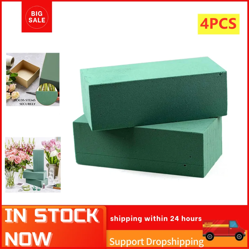 4PCS Floral Foam Bricks Flower Packing Arranging Flowers Florist Supplies for Artificial Foam Flowers Plants Home Decoration
4PCS Floral Foam Bricks Flower Packing Arranging Flowers Florist Supplies for Artificial Foam Flowers Plants Home Decoration