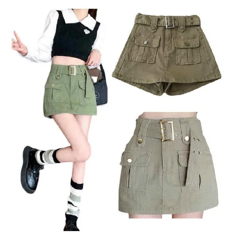 Women High Waist Skirt Drawstring Mini Skirt Women Streetwear Big Pocket Cargo Skirt Fashion A Line y2k Culottes
Women High Waist Skirt Drawstring Mini Skirt Women Streetwear Big Pocket Cargo Skirt Fashion A Line y2k Culottes