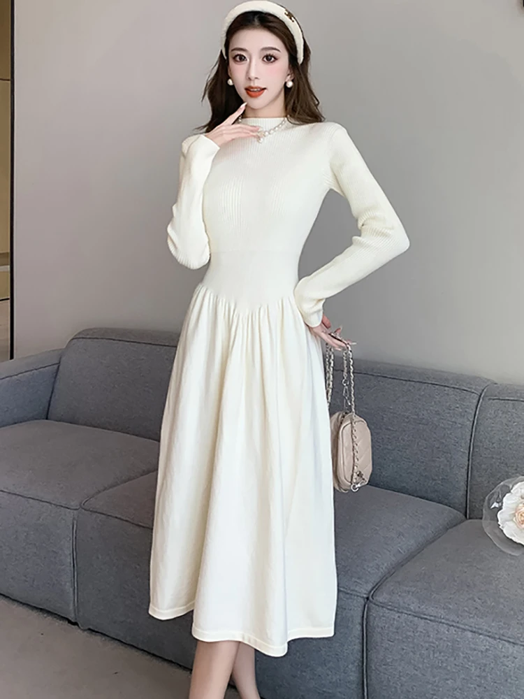 White Knitted Patchwork Chic Sweater Dress for Women Autumn Winter Elegant Casual Home Dress 2023 Korean Fashion Party Vestidos
White Knitted Patchwork Chic Sweater Dress for Women Autumn Winter Elegant Casual Home Dress 2023 Korean Fashion Party Vestidos