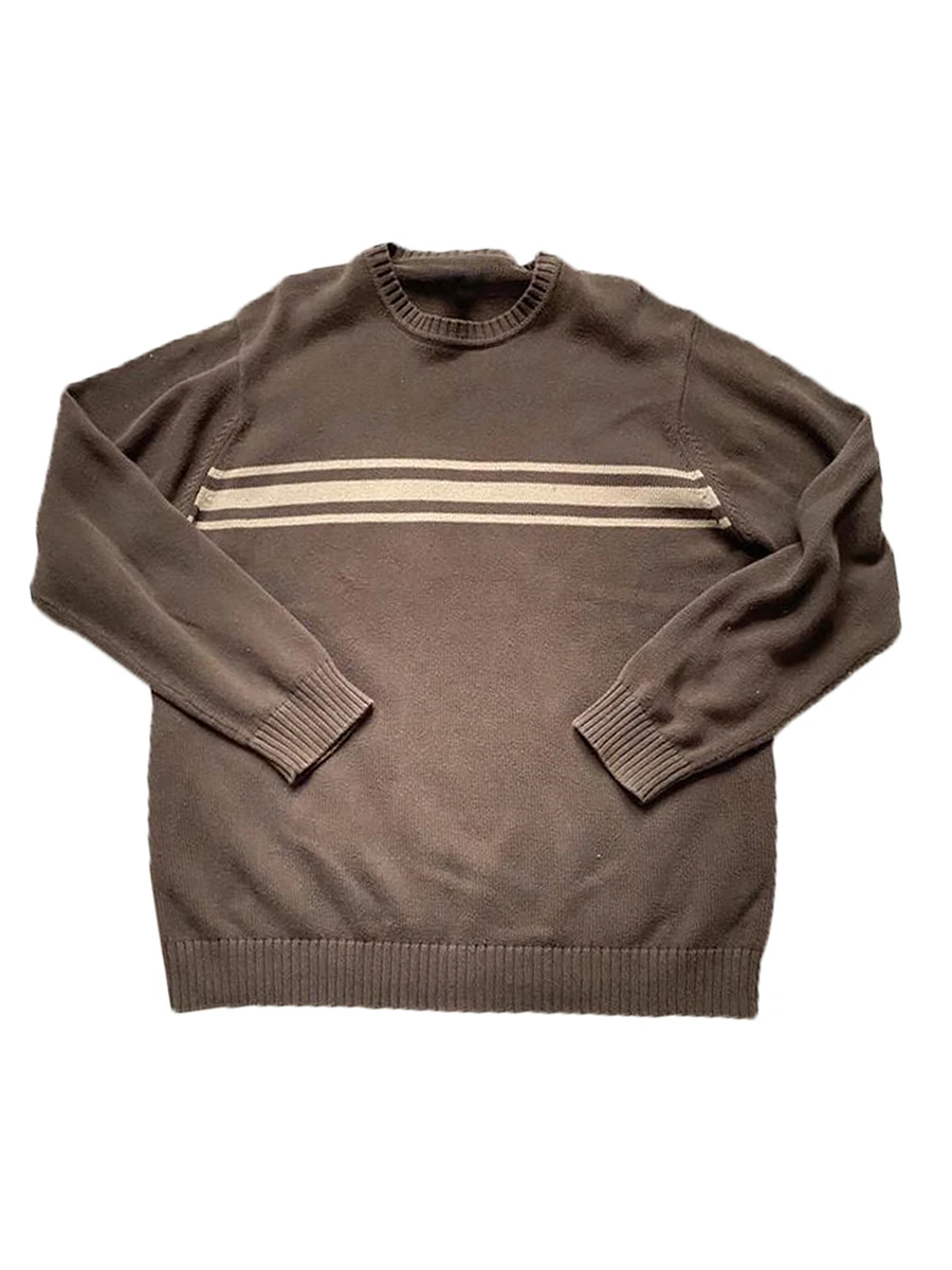Vintage 2000s Aesthetic Knitted Sweater for Women Y2k Casual Knitwear Autumn Oversized Long Sleeve Striped Pullover Tops
Vintage 2000s Aesthetic Knitted Sweater for Women Y2k Casual Knitwear Autumn Oversized Long Sleeve Striped Pullover Tops