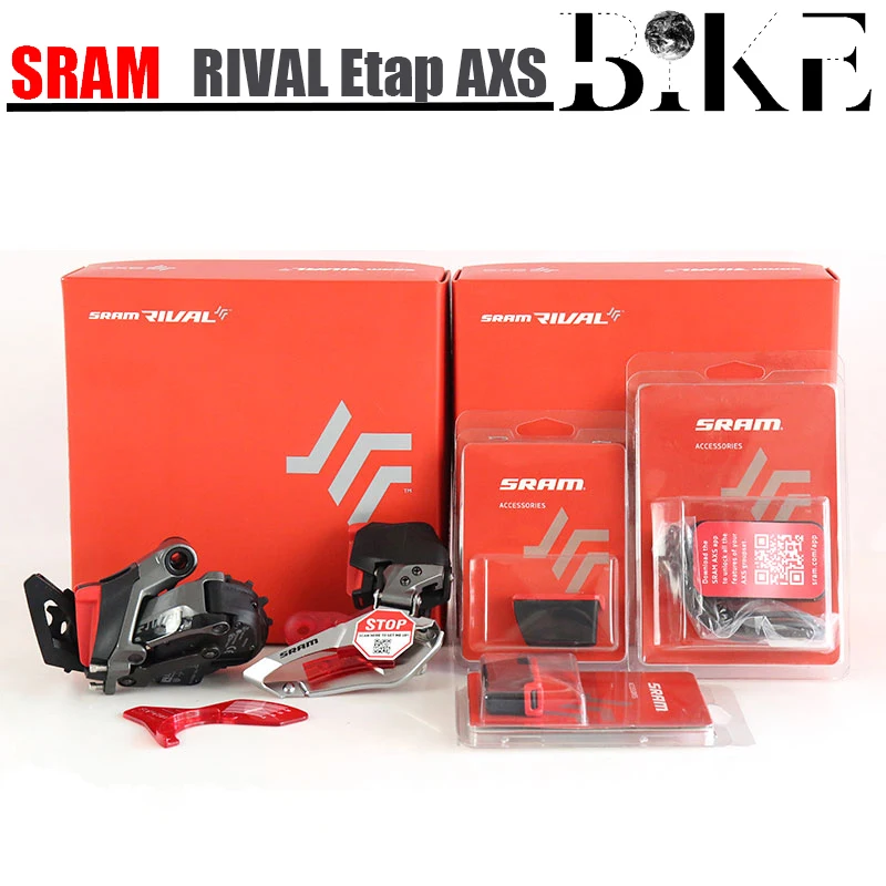 SRAM RIVAL ETAP AXS 24 Speed 2*12 Road Bicycle Front Rear Derailleur Electronic Wireless Shift Groupset with Battery Charger
SRAM RIVAL ETAP AXS 24 Speed 2*12 Road Bicycle Front Rear Derailleur Electronic Wireless Shift Groupset with Battery Charger