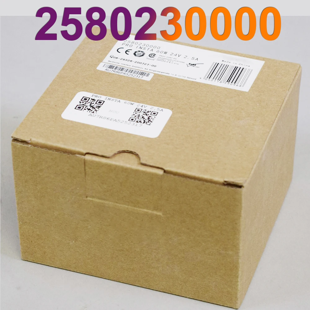 New DIN-Rail Power Supply PRO INSTA 60W 24V 2.5A Insta Power For Weidmuller 2580230000
New DIN-Rail Power Supply PRO INSTA 60W 24V 2.5A Insta Power For Weidmuller 2580230000