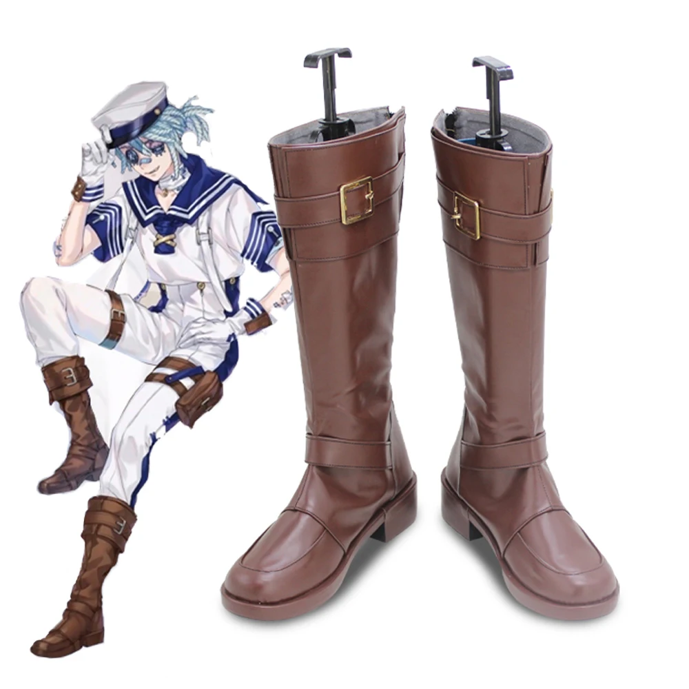

Game Identity V Oceangoing Voyage Day Luca Balsa Cosplay Leather Boots Halloween Carnival Christmas Male Female Shoes