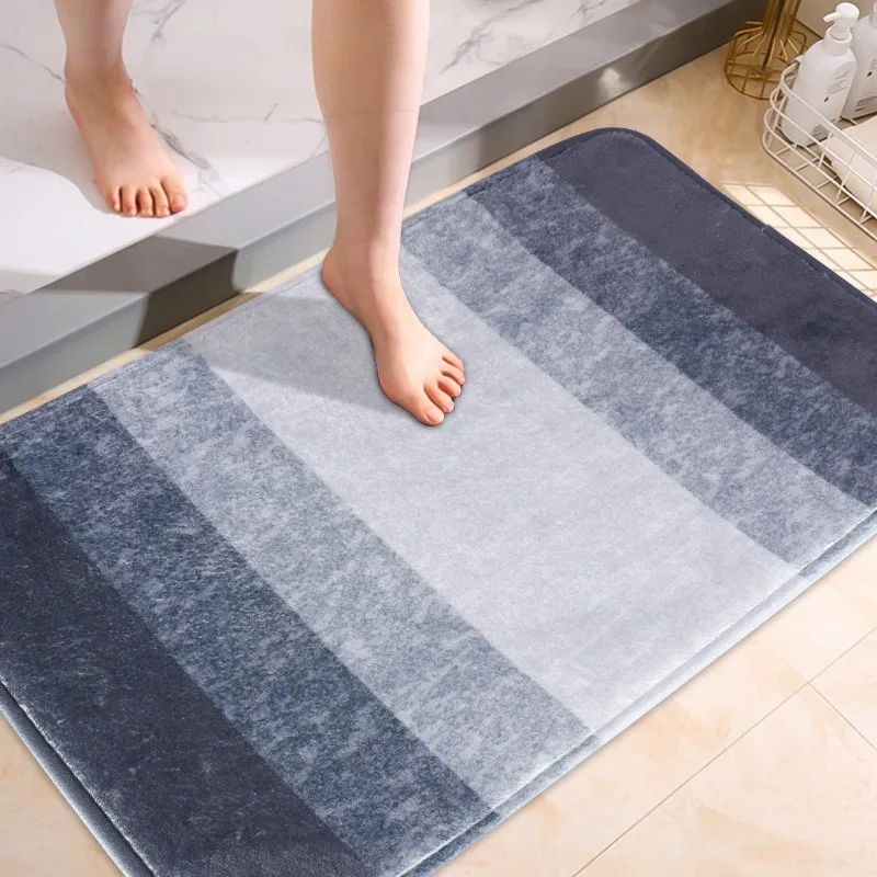 

Bath Mat Bathroom Rug Non Slip Area Rug Soft and Comfortable Bath Carpet Water Absorbent Bathmat Machine Washable Floor Mat