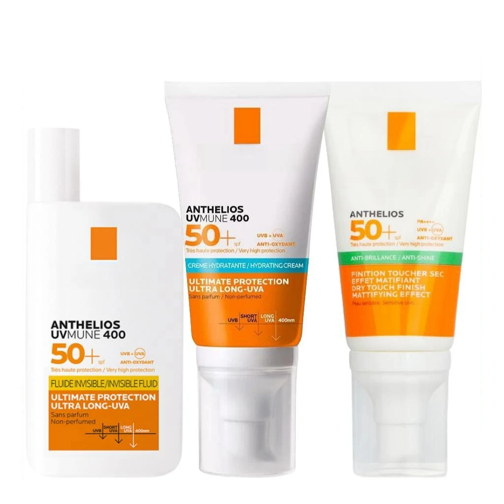 

Face Sunscreen SPF 50+ Invisible Fluid / Hydrating Cream Light Non Greasy Broad Spectrum Sunscreen For Dry To Normal Skin 50ml