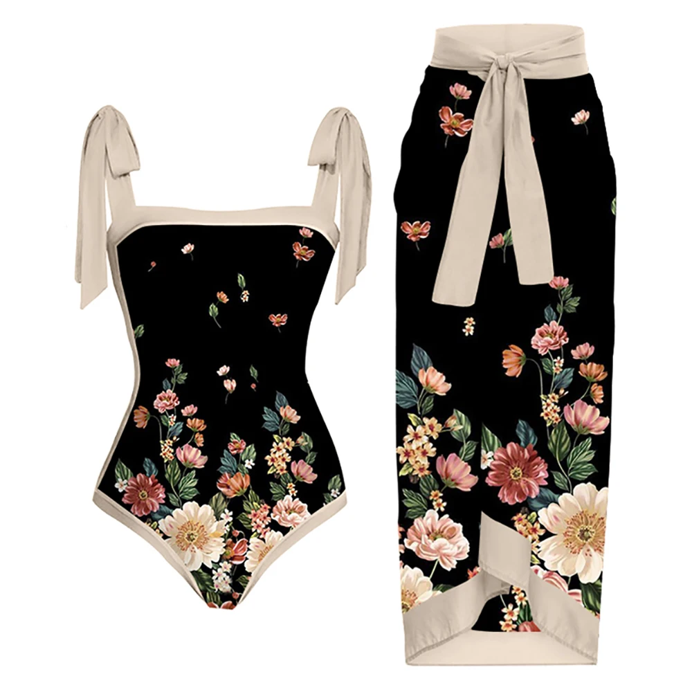 Gradient Flower Print Bikini Luxury One Piece Strap Square Neck Retro Swimsuit Women's 2023 Fashion Sexy Backless Beachwear
Gradient Flower Print Bikini Luxury One Piece Strap Square Neck Retro Swimsuit Women's 2023 Fashion Sexy Backless Beachwear