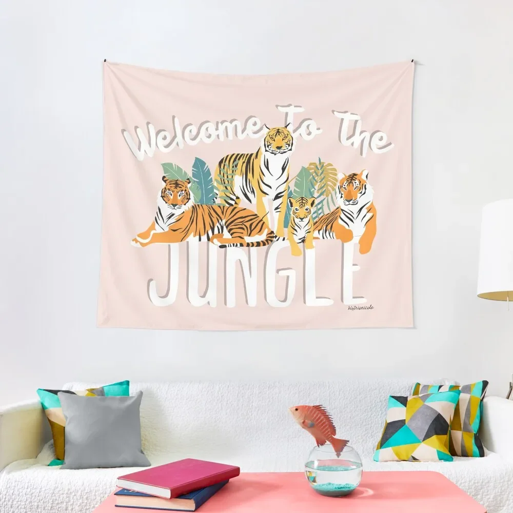 

Retro Tiger - welcome to the jungle Tapestry Wall Tapestries Room Decoration Korean Style Room Design Bedroom Decor Tapestry