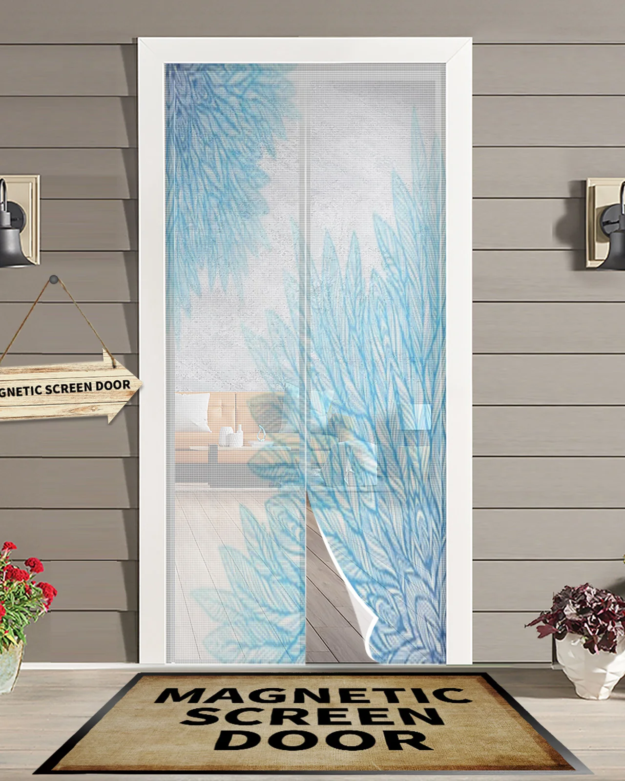 Blue Mandala Summer Magnetic Mosquito Net Anti Insect Fly Bug Magnetic Screen Door Curtains
Blue Mandala Summer Magnetic Mosquito Net Anti Insect Fly Bug Magnetic Screen Door Curtains