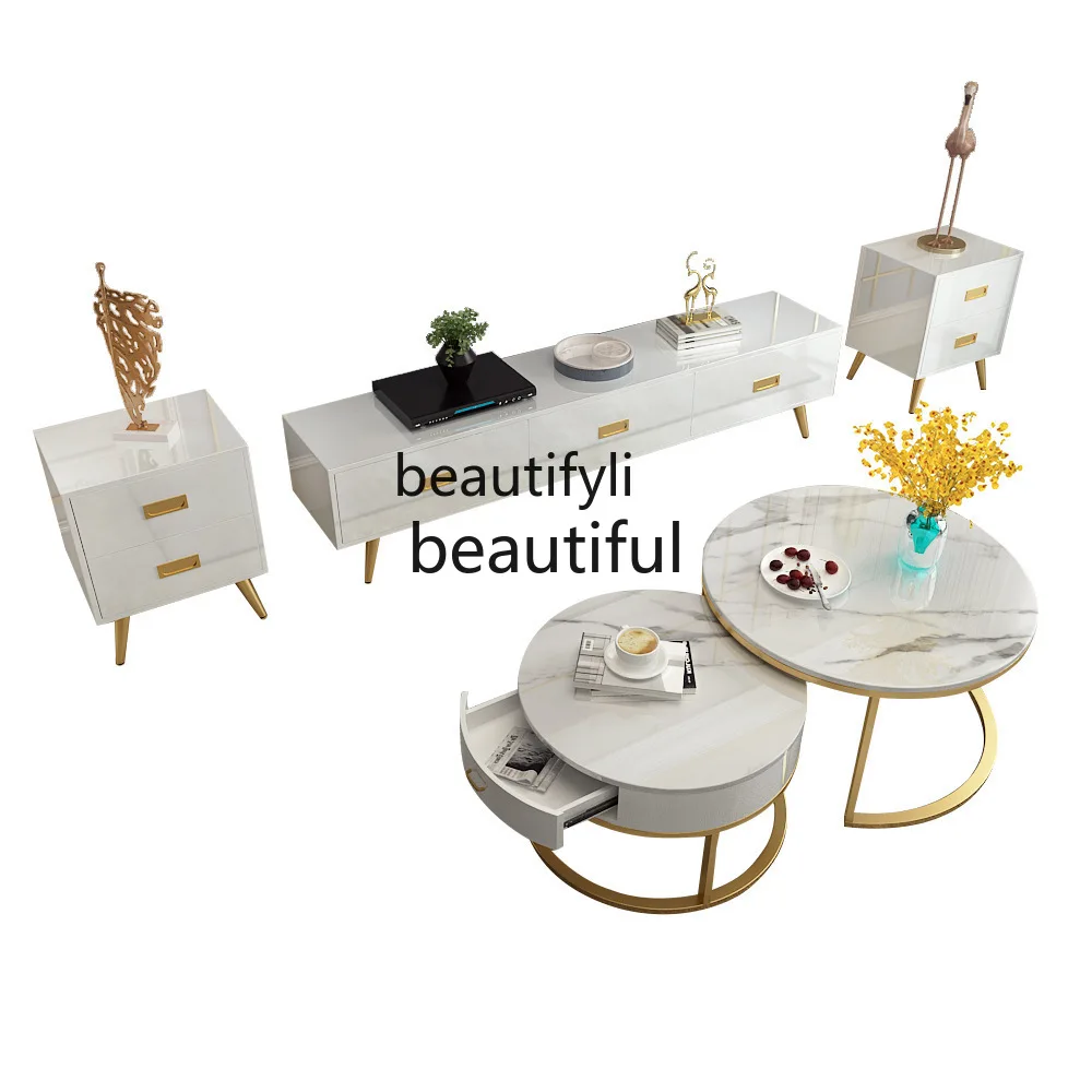 Nordic TV Cabinet and Tea Table Combination Living Room Audiovisual Cabinet Simple TV Cabinet
Nordic TV Cabinet and Tea Table Combination Living Room Audiovisual Cabinet Simple TV Cabinet