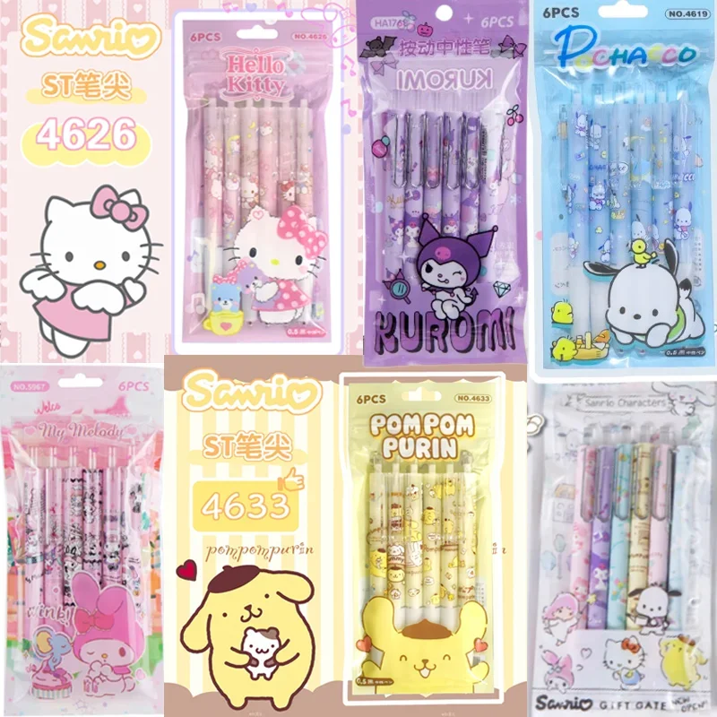 Sanrio 12 шт. мультяшная ограниченная гелевая ручка Мелодия Cinnamoroll Милая ручка 0,5 черная искусственная необычная ручка кавайный подарок 
Sanrio 12 шт. мультяшная ограниченная гелевая ручка Мелодия Cinnamoroll Милая ручка 0,5 черная искусственная необычная ручка кавайный подарок