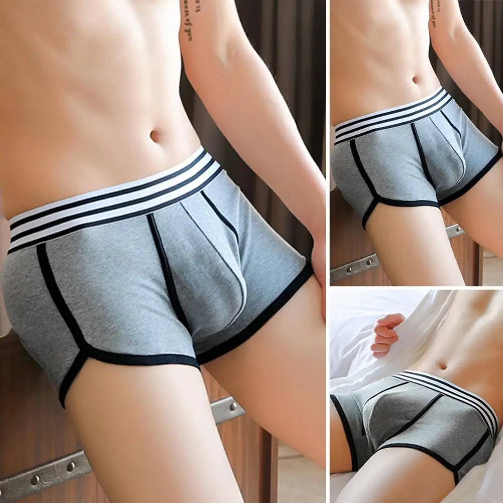 

Men Boxers Soft Breathable Men's Boxers with U Convex Design for High Elasticity Sweat Absorption Comfortable Underpants for Men