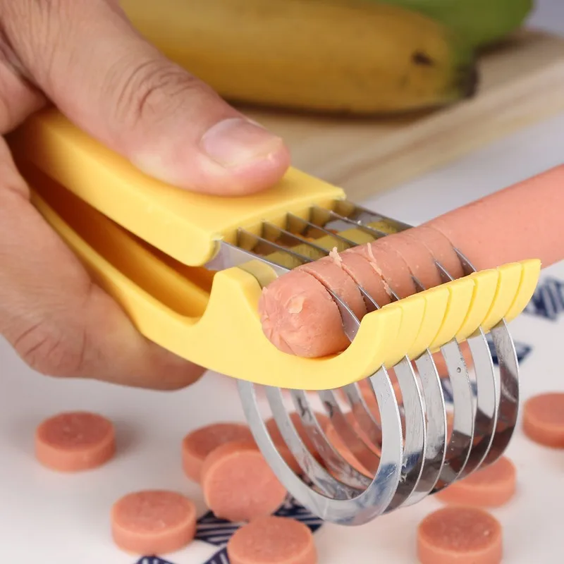Kitchen Gadgets Vegetable Fruit Sharp Slicer Stainless Steel Cut Ham Sausage Banana Cutter Cucumber Knife Salad Slice Tools
Kitchen Gadgets Vegetable Fruit Sharp Slicer Stainless Steel Cut Ham Sausage Banana Cutter Cucumber Knife Salad Slice Tools