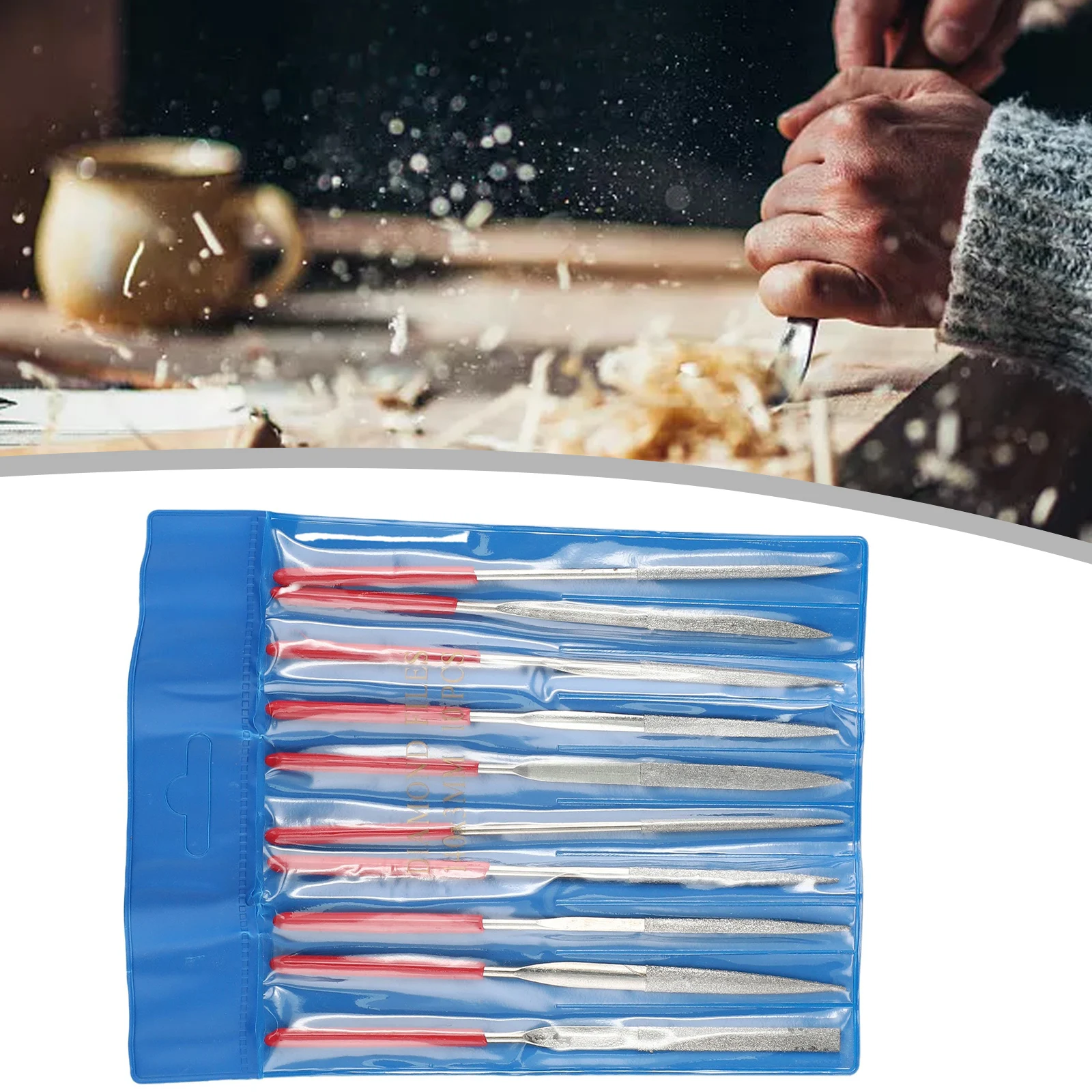 10pcs/Set Electroplated Hand Tool Diamond File Rasp Useful Power Kit 140*3mm 120 mesh Metal Carving Craft 1 sET
10pcs/Set Electroplated Hand Tool Diamond File Rasp Useful Power Kit 140*3mm 120 mesh Metal Carving Craft 1 sET