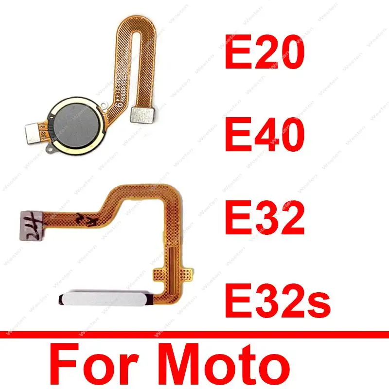 

Fingerprint Sensor Home Button Touch ID Key Flex Cable For Motorola Moto E20 E40 E32 E32S Power On Off Flex Cable Repair Parts