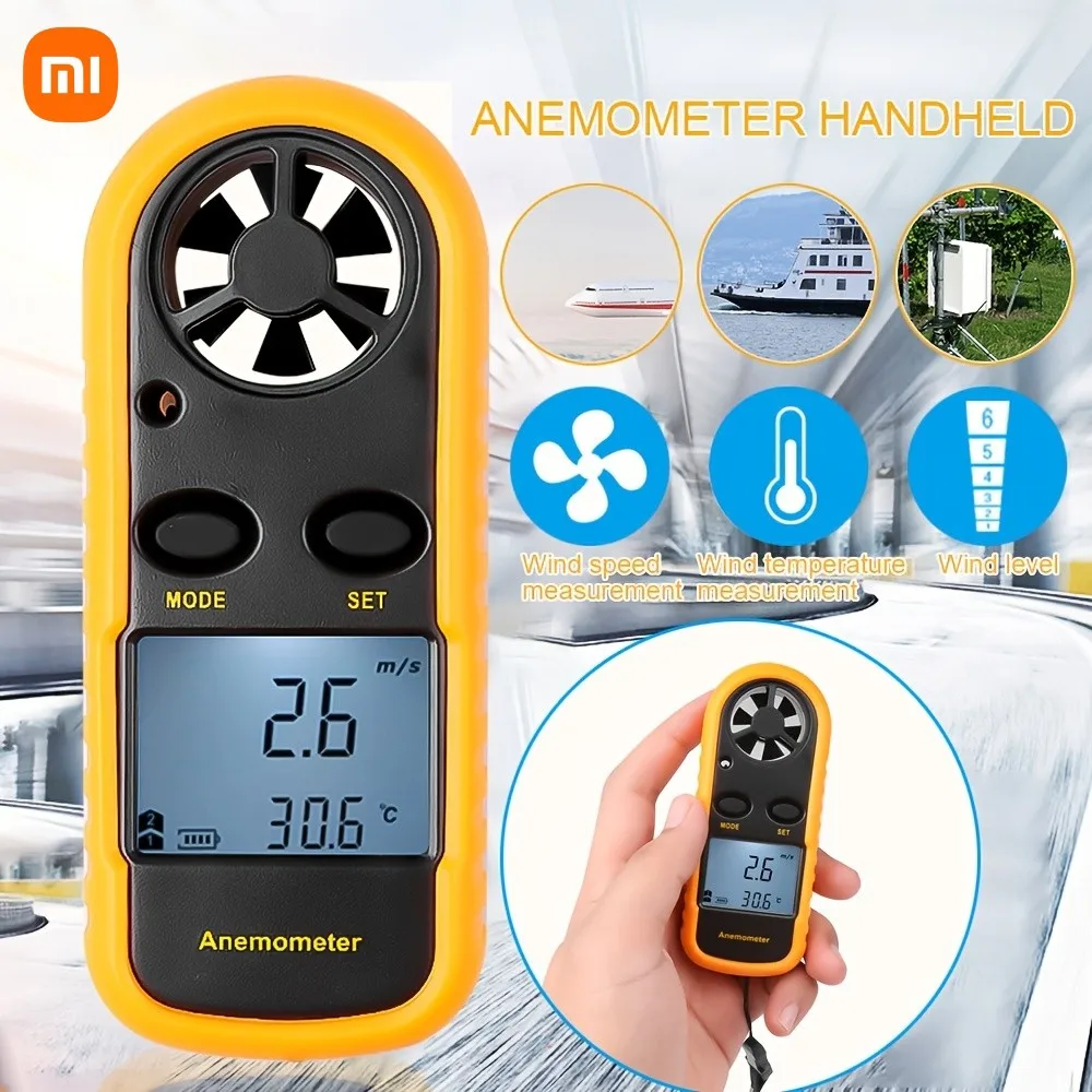Digital Hand-held Wind Speed Gauge Meter Pocket Smart Anemometer Air Wind Speed Scale Anti-wrestling Measure
Digital Hand-held Wind Speed Gauge Meter Pocket Smart Anemometer Air Wind Speed Scale Anti-wrestling Measure