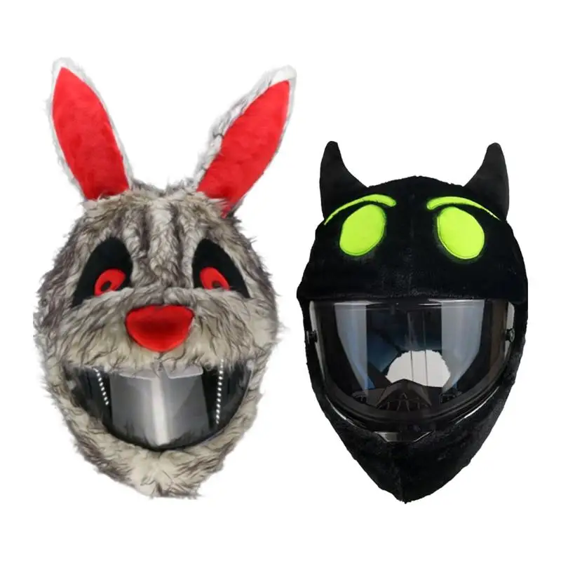Motorcycle Helmet Plush Cover Personalised Innovative Moto Accessories Rabbit Black Imp Flexible Ears Animal Case For Outdoor
Motorcycle Helmet Plush Cover Personalised Innovative Moto Accessories Rabbit Black Imp Flexible Ears Animal Case For Outdoor