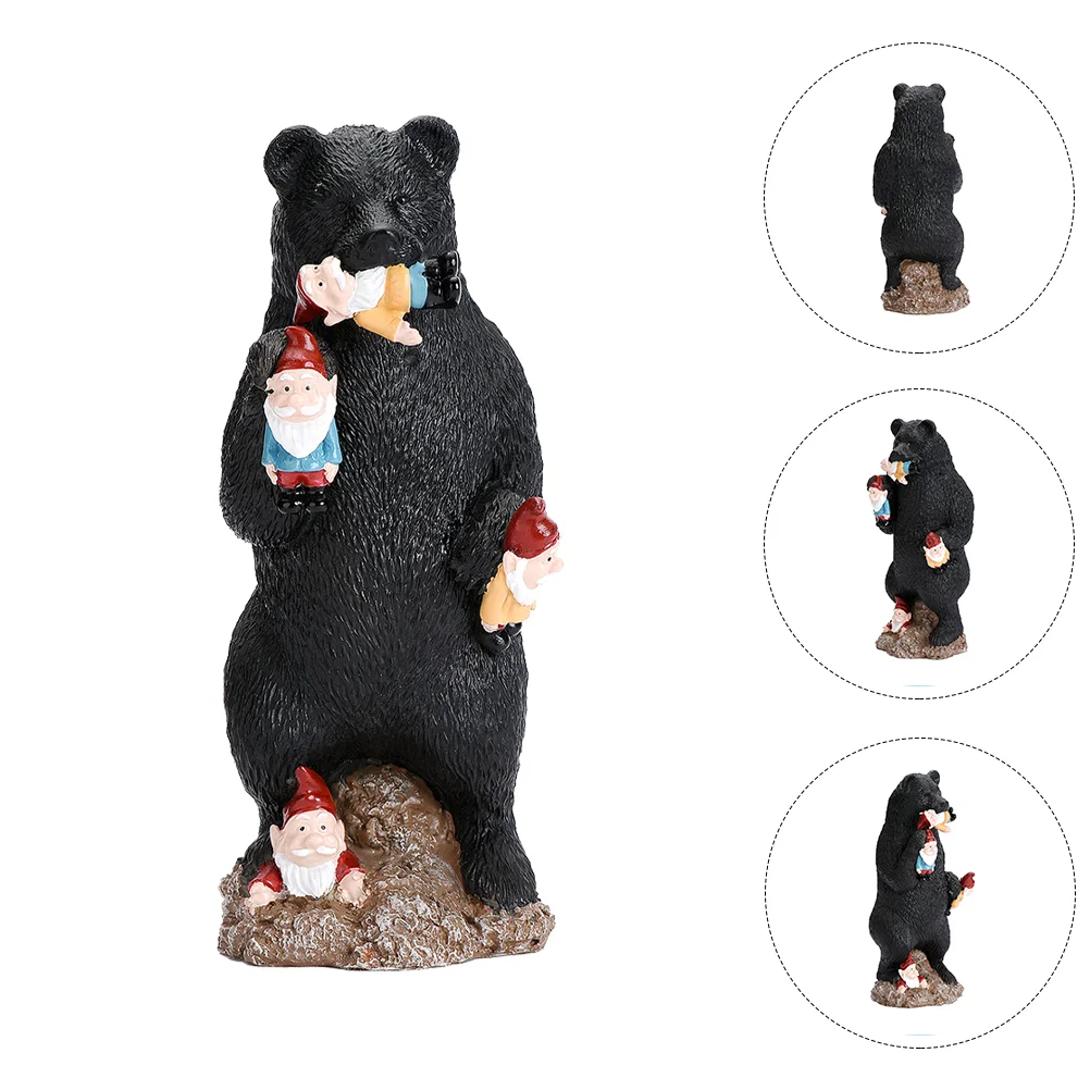 Desktop Black Bear Spirit Ornament Decor Yard Animal Figurines Resin Gnome Decoration
Desktop Black Bear Spirit Ornament Decor Yard Animal Figurines Resin Gnome Decoration
