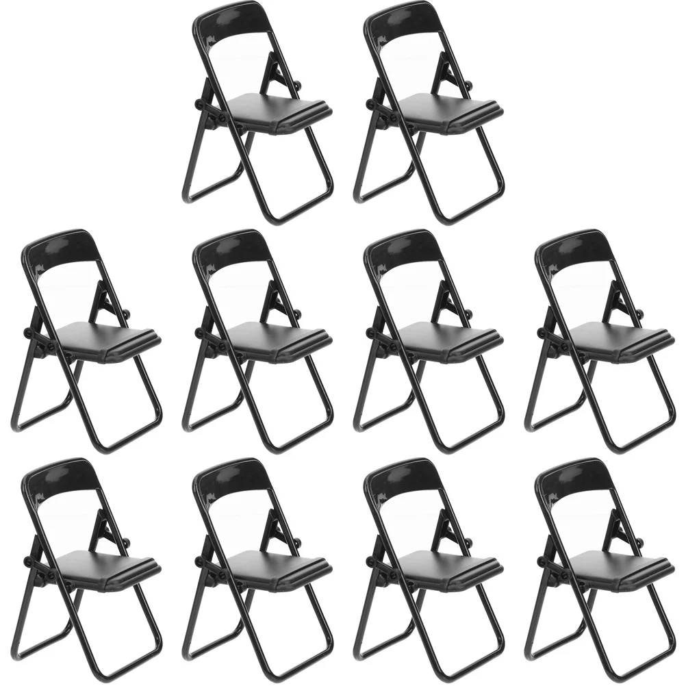 10 Pcs Black Chair Tiny Prop Mini House Ornament Phone Stand Folding Furniture Abs Micro Landscape Decor Desktop Holder
10 Pcs Black Chair Tiny Prop Mini House Ornament Phone Stand Folding Furniture Abs Micro Landscape Decor Desktop Holder