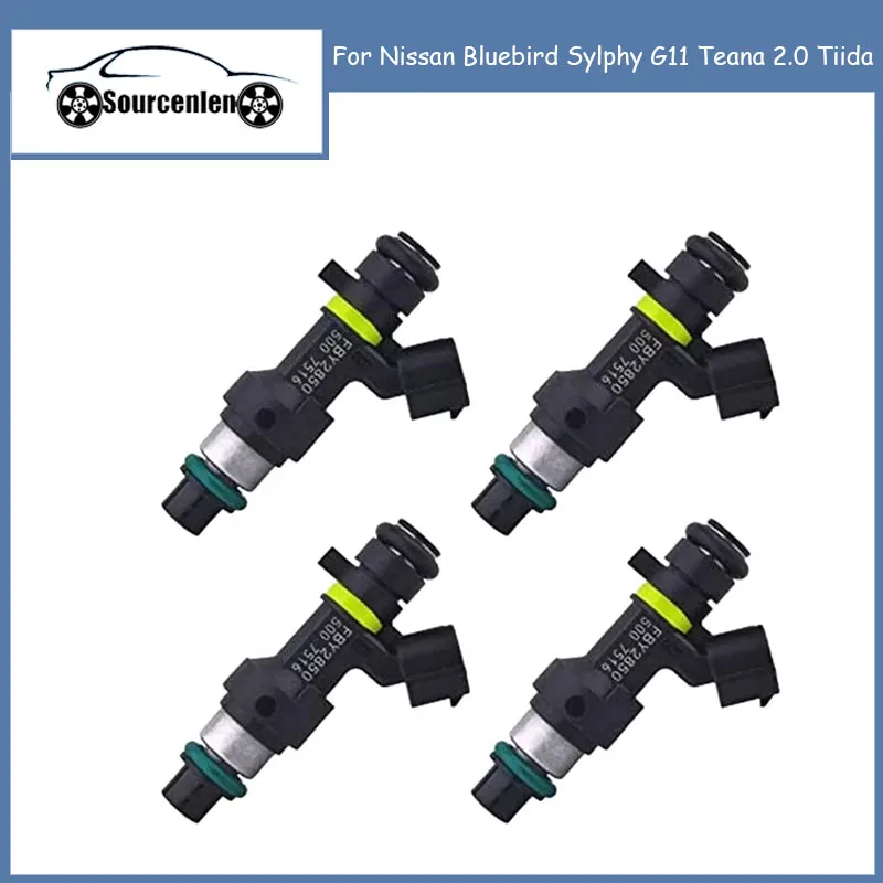 4Pcs/Lot Fuel Spray Nozzles FBY2850 16600-EN200 Fuel Injectors For Nissan Bluebird Sylphy G11 Teana 2.0 Tiida
4Pcs/Lot Fuel Spray Nozzles FBY2850 16600-EN200 Fuel Injectors For Nissan Bluebird Sylphy G11 Teana 2.0 Tiida