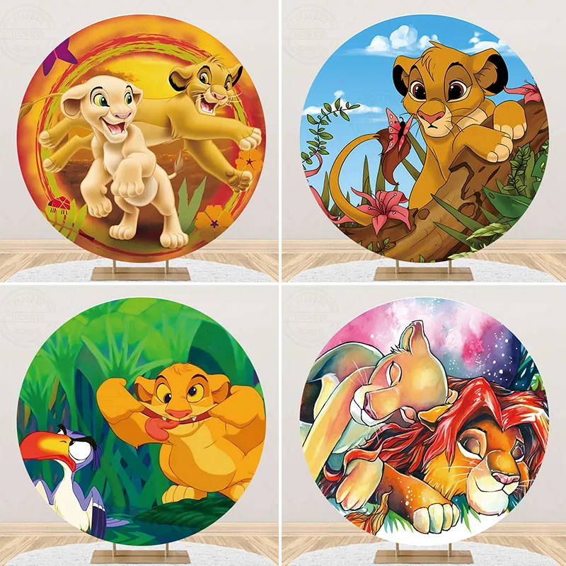 Customized Disney Lion King Round Backdrop for Birthday Party Supplies Forest Jungle Safari Photo Backgrounds Baby Shower Decor
Customized Disney Lion King Round Backdrop for Birthday Party Supplies Forest Jungle Safari Photo Backgrounds Baby Shower Decor
