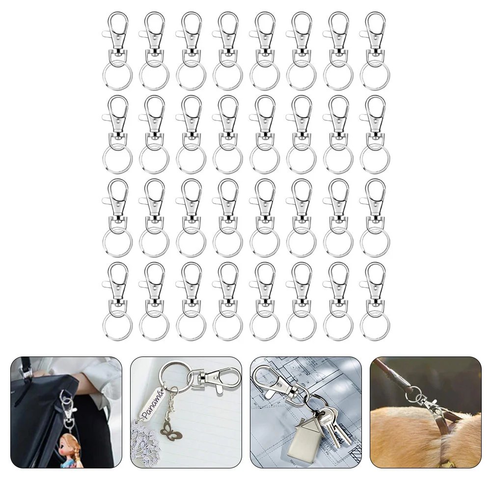 

160 Pcs Key Chain Keychains Durable Dog Fob Accessories Keychain Accessory Bag Clasp Metal Swivel Clasps