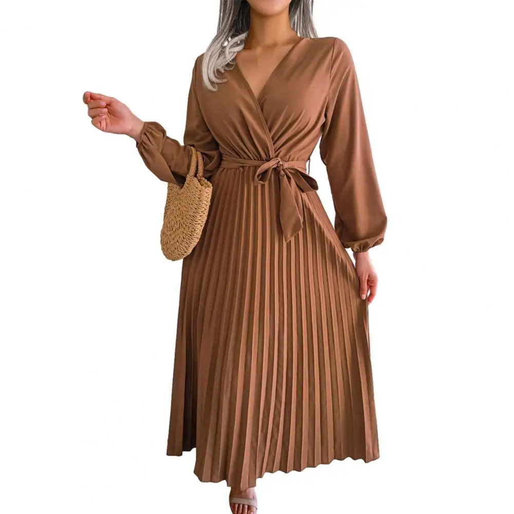 Women Knitted Long Dress Casual Solid Color O-neck Ribbed Long Sleeve Pleated Dresses Elegant Lace Up Bodycon Maxi Dress Robe
Women Knitted Long Dress Casual Solid Color O-neck Ribbed Long Sleeve Pleated Dresses Elegant Lace Up Bodycon Maxi Dress Robe