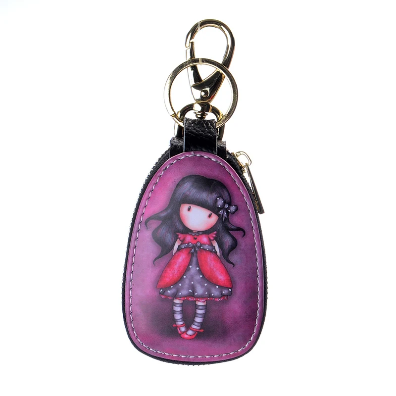 Fashion Trend Cartoon Girl Printing Leather Key Bag Portable Alloy Keychain Hook Anti-loss Zipper Key Ring Women Car Key Cover
Fashion Trend Cartoon Girl Printing Leather Key Bag Portable Alloy Keychain Hook Anti-loss Zipper Key Ring Women Car Key Cover