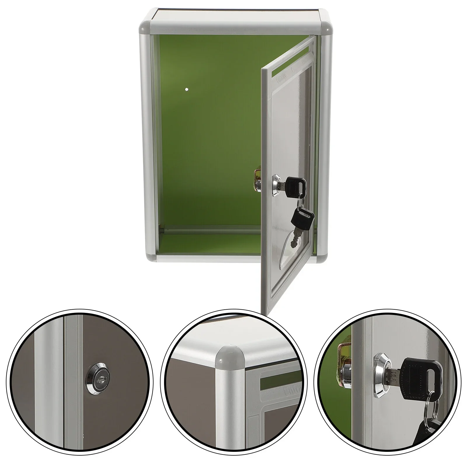 *Small Wall-mount Mailboxes Mailbox Locked: Wall Hanging Metal Letter Box Office Business Parcel Box for Door Wall Aluminium
*Small Wall-mount Mailboxes Mailbox Locked: Wall Hanging Metal Letter Box Office Business Parcel Box for Door Wall Aluminium