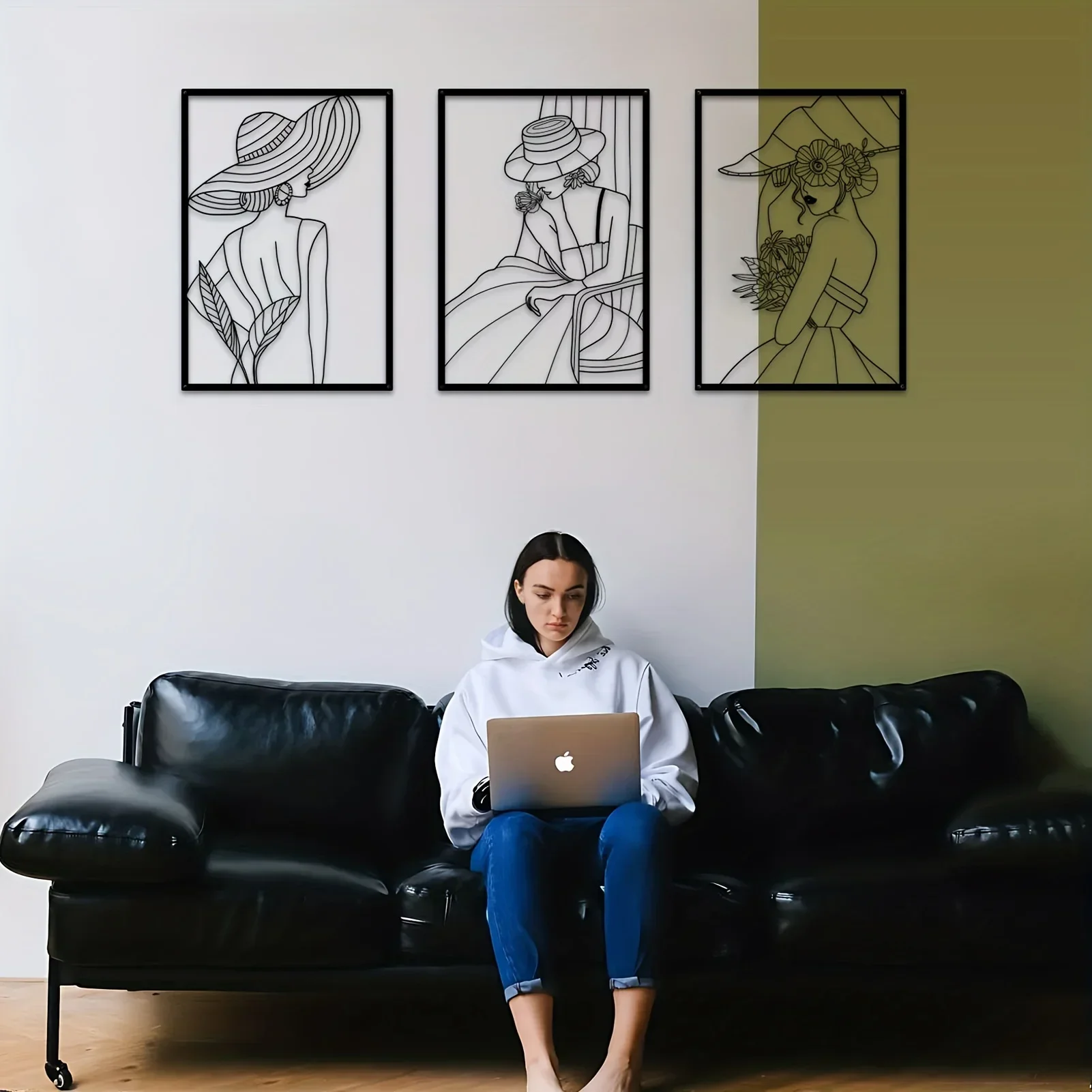 metal iron 3 Pcs Fashion Lady Metal Wall Hanging Decor Vintage Ladies Modern Female Pictures for Home Decoration for Hanging Abo
metal iron 3 Pcs Fashion Lady Metal Wall Hanging Decor Vintage Ladies Modern Female Pictures for Home Decoration for Hanging Abo