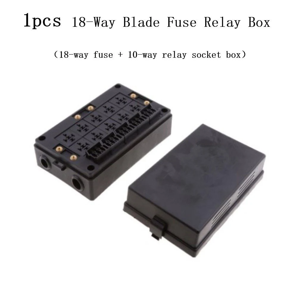 Car Socket Fuse Relay Box 10 Way Socket Box 18 Way Clip 195x120x45mm 32V Automotive Circuit Protector Brand New
Car Socket Fuse Relay Box 10 Way Socket Box 18 Way Clip 195x120x45mm 32V Automotive Circuit Protector Brand New
