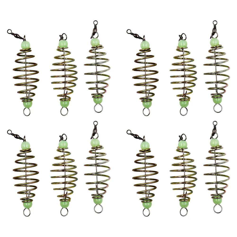 Bead Spring Bait Bait Holder Spring Fshing Bait Trap with Luminous Bead Olive Shape Fishing Bait Cage Fishing Accessories
Bead Spring Bait Bait Holder Spring Fshing Bait Trap with Luminous Bead Olive Shape Fishing Bait Cage Fishing Accessories