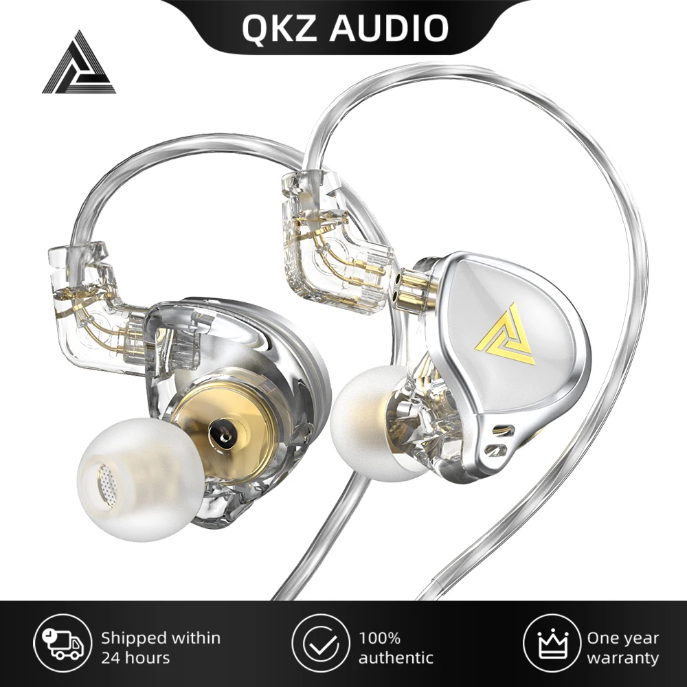 

QKZ AK6-Zeus Dynamic Earphone In-Ear Monitor Headset Detachable 3.5mm Wired Headphones Sports Noise Cancelling HiFi Music Earbud