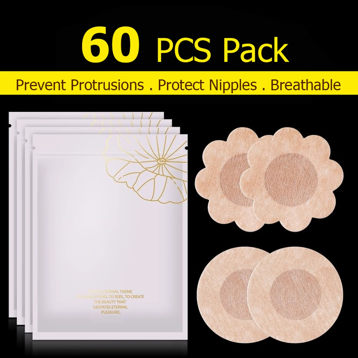 

No Trace Prevent Protrusions Sticky Biological Glue Nipple Cover Bra Nubra Accessories Ultrathin Invisible Breast Pads Pasties