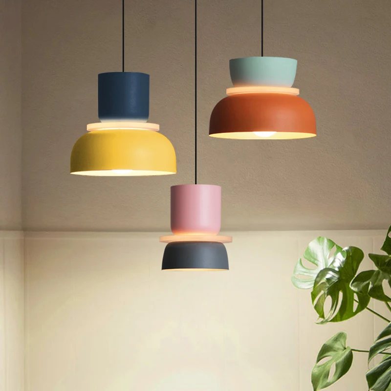 Modern Macaron Pendant Lights Led Hanging Suspension Luminaire Study Bar Dining Room Bedside Bedroom Lamp Lighting Home Decor 
Modern Macaron Pendant Lights Led Hanging Suspension Luminaire Study Bar Dining Room Bedside Bedroom Lamp Lighting Home Decor