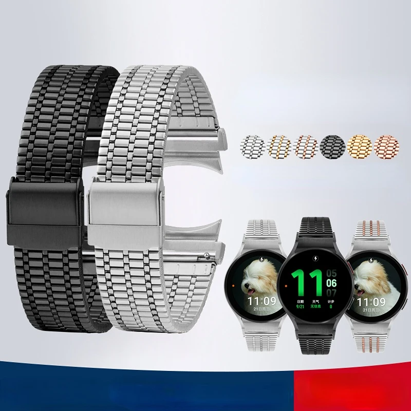For Samsung watch5 pro stainless steel watchband Galaxy Watch5 4 classic4 generation wristband strap Men's women's accessories
For Samsung watch5 pro stainless steel watchband Galaxy Watch5 4 classic4 generation wristband strap Men's women's accessories