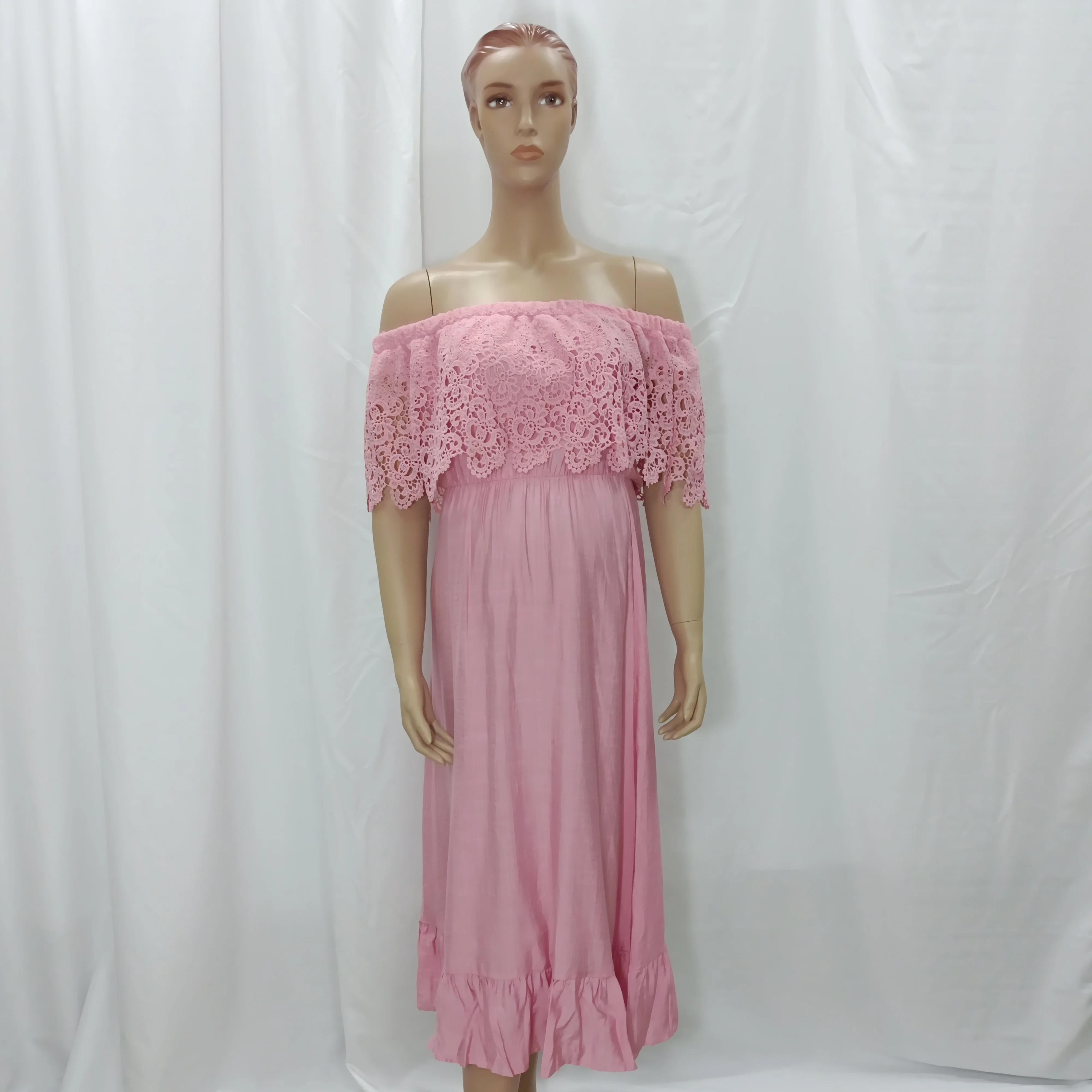 Maternity Nursing off shoulder dress lace trim breastfeeding dress Lightweight comfortable maternity shoulderless pregnancy
Maternity Nursing off shoulder dress lace trim breastfeeding dress Lightweight comfortable maternity shoulderless pregnancy