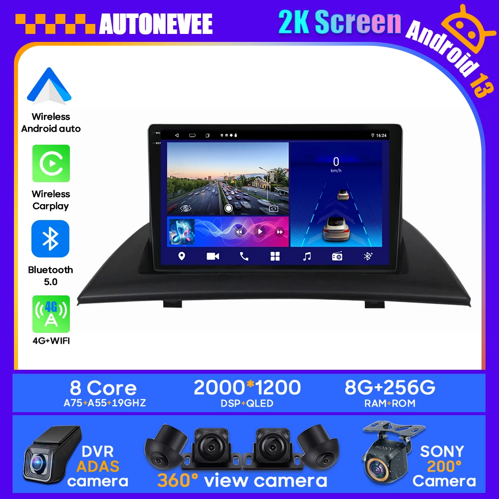 Carplay Android Auto For BMW X3 E83 2003 - 2010 Car Head Unit Multimedia Player GPS Navigation BT 5G No 2din DVD Radio 2K Video
Carplay Android Auto For BMW X3 E83 2003 - 2010 Car Head Unit Multimedia Player GPS Navigation BT 5G No 2din DVD Radio 2K Video