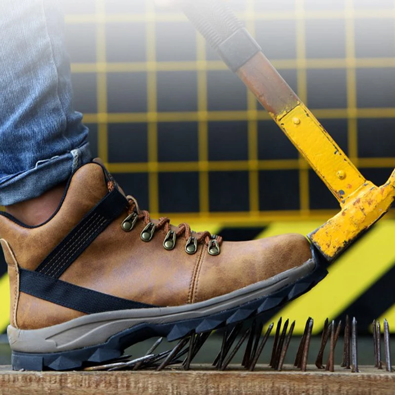 HKAZ Cow Leather Men Shoes For Men Safety Shoes Steel Toe Work Boots Lightweight Work Shoes Resistant Boots LBX915
HKAZ Cow Leather Men Shoes For Men Safety Shoes Steel Toe Work Boots Lightweight Work Shoes Resistant Boots LBX915