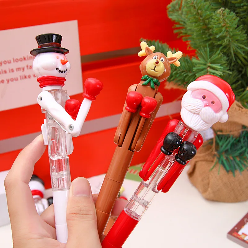 24 pcs/lot Christmas Santa Claus Snowman Boxing Light Ballpoint Pen Ball Pens School Office writing Supplies Stationery Gift
24 pcs/lot Christmas Santa Claus Snowman Boxing Light Ballpoint Pen Ball Pens School Office writing Supplies Stationery Gift