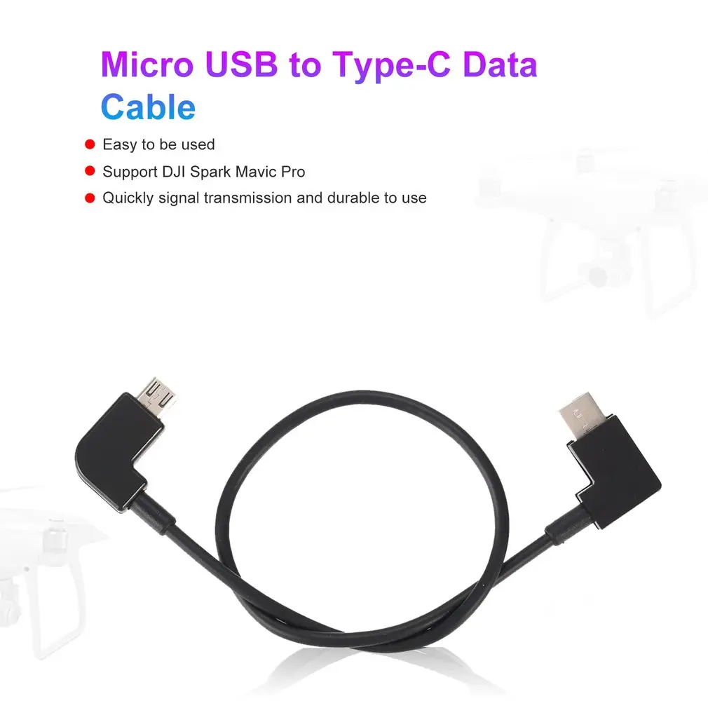 Кабель для передачи данных для DJI Spark/MAVIC Pro/Air Control Micro USB Lighting/type C/Micro USB
Кабель для передачи данных для DJI Spark/MAVIC Pro/Air Control Micro USB Lighting/type C/Micro USB