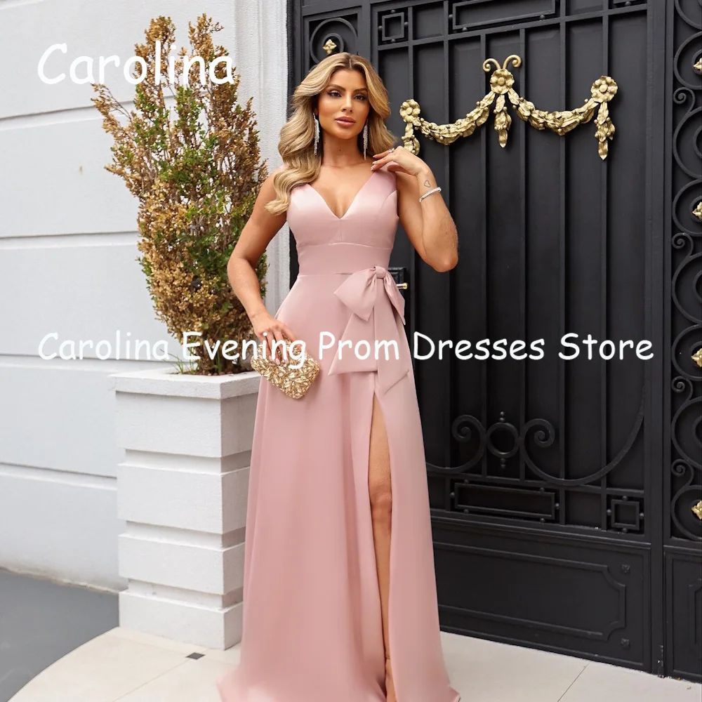 Carolina Satin A-line V-neck Ruffle Floor-length Prom Gown luxury Evening Formal Elegant Pretty Party Dress for Women 2023
Carolina Satin A-line V-neck Ruffle Floor-length Prom Gown luxury Evening Formal Elegant Pretty Party Dress for Women 2023