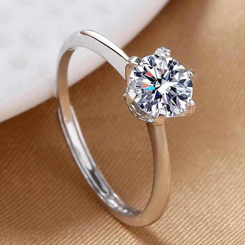 S925 Sterling Silver Ring Luxury Shiny Large Zircon Open Ring For Women Gifts Wedding Party Jewelry
S925 Sterling Silver Ring Luxury Shiny Large Zircon Open Ring For Women Gifts Wedding Party Jewelry