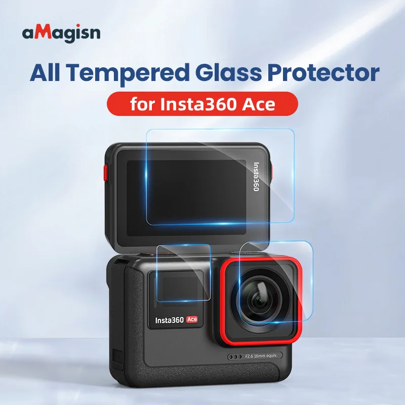 Tempered Glass Screen Protector Film HD Full Coverage Sports Camera Accessories for Insta360 Ace
Tempered Glass Screen Protector Film HD Full Coverage Sports Camera Accessories for Insta360 Ace